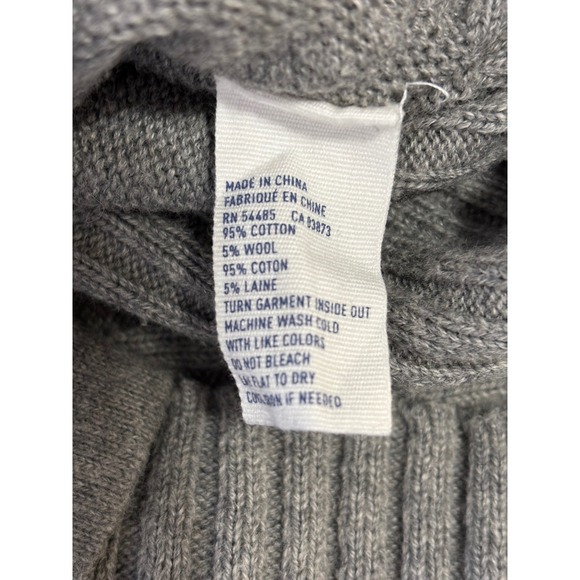 American Eagle Vintage 2010 Womens Cardigan Sweater Large Preppy Wool Cotton - Picture 4 of 8